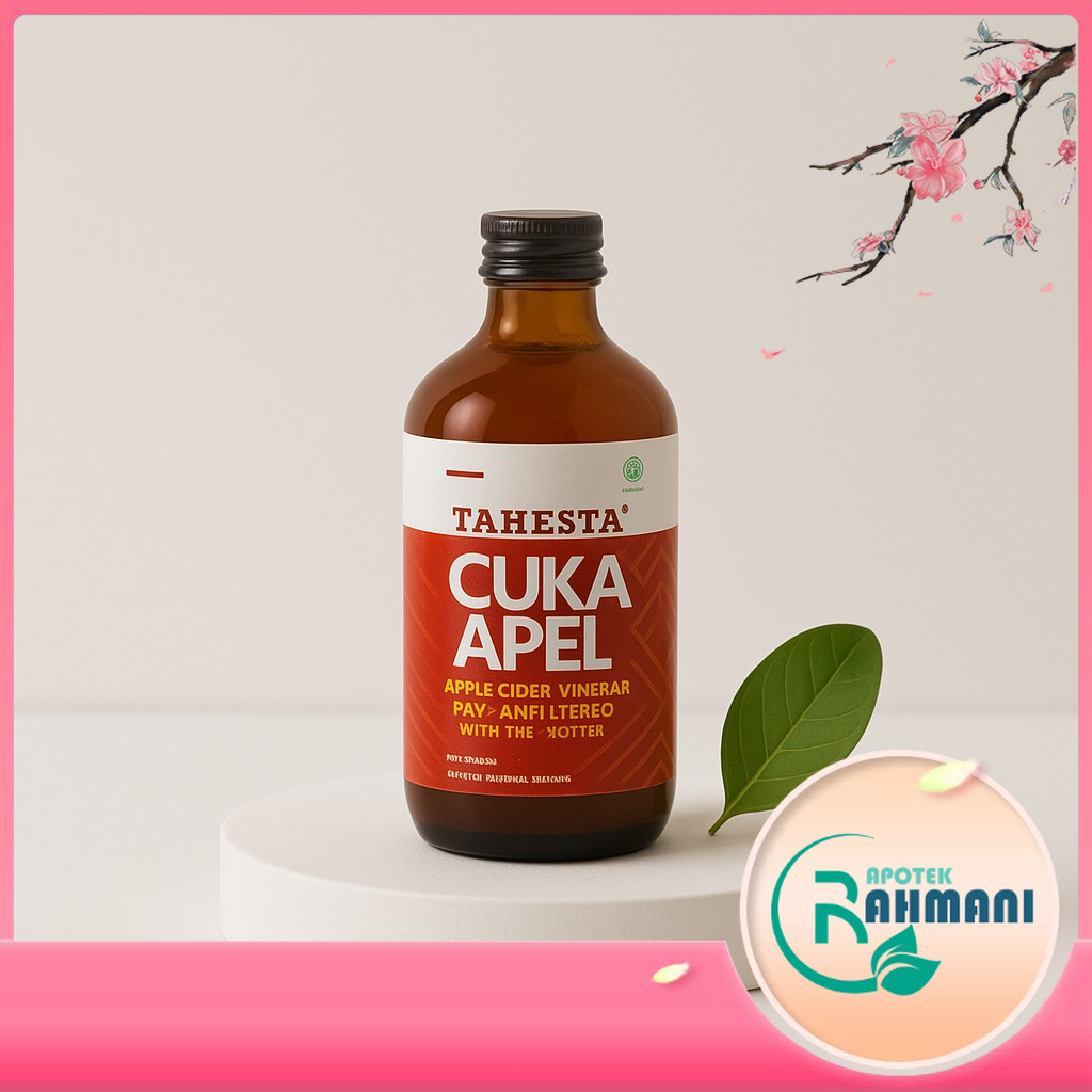 HALAL MUI Cuka Apel TAHESTA 320 ml / Cuka Apel Batu Malang