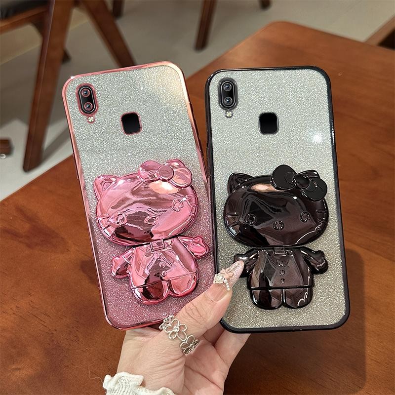 SoftCase HP Silikon Case Untuk Vivo Y91 VIVOY91 1816 1817 1820 1811 Casing Berkilau Berlapis Handpho