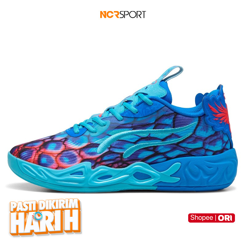 Sepatu Basket Puma Mb.04 Lo Alien Skins Ultra Blue Original 311318-01