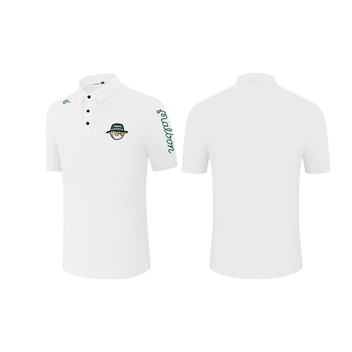 Baju Golf Polo Pria Polyester Golf Shirt Man Thompson Cuff Script Baju Olahraga Outdoor Golf Co