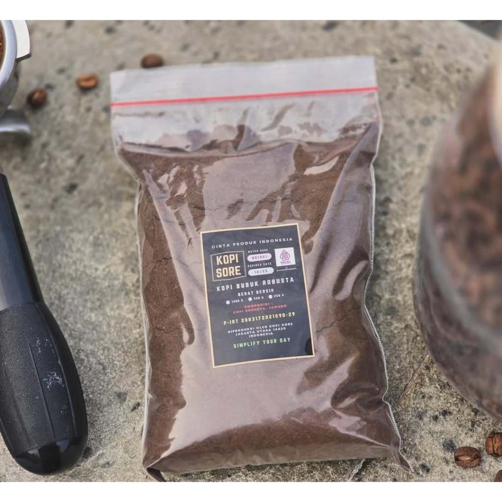 

KOPISORE - Kopi Bubuk Robusta Lampung 1 Kg - Rasa Nikmat dengan Harga Terjangkau
