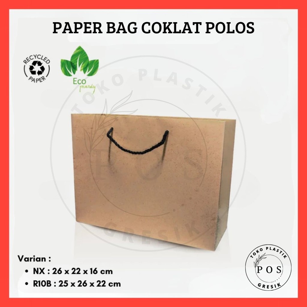 [1-LBR] PAPER BAG BENTO COKLAT TAS COKLAT POLOS TAS KERTAS TAS KOTAK NASI KANTONG KERTAS