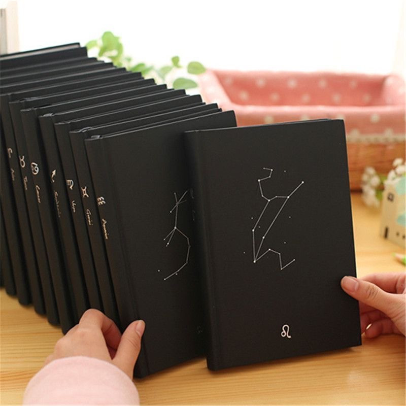 

Constellation Star Notebook Diary A5 HARD Cover Zodiac Buku Catatan A5 13 x 19 cm Garis Buku Tulis - 8579