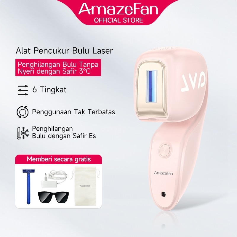 Stylista.ID AmazeFan 2in1 IPL perontok bulu permanen Laser hair removal＆pijat wajah Tanpa sakit Komp