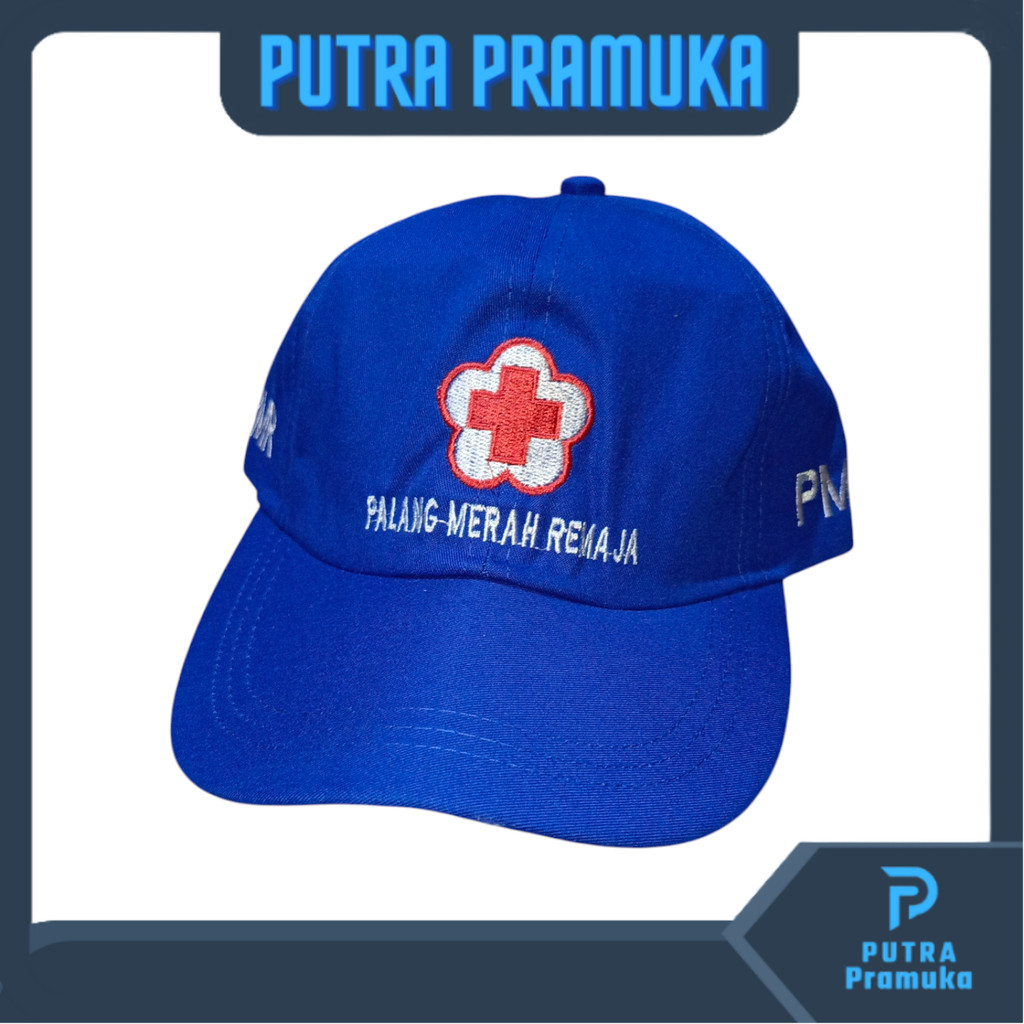 Topi PMR Madya Biru Rell Bahan Twill Premium