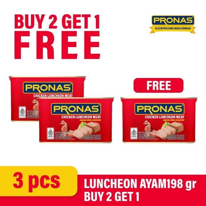 

[BUY 2 GET 1] PRONAS Luncheon Ayam 198 g