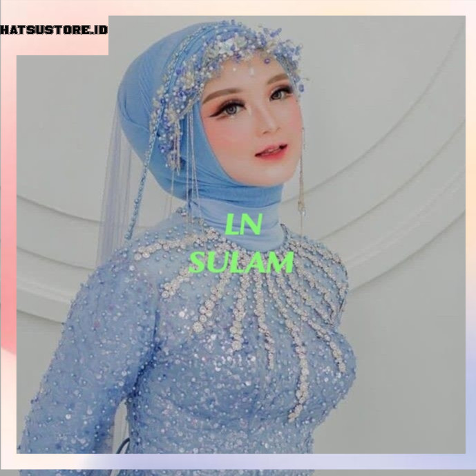 Slayer pengantin veil manten payet Mutiara sunting pelaminan wedding aksesoris rambut nikahan fashio