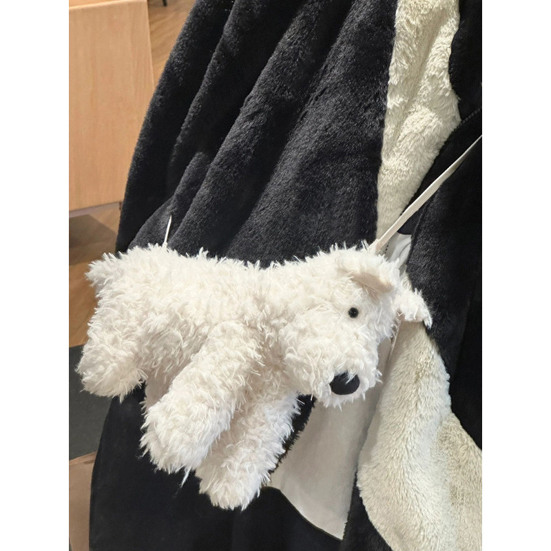 TasBagus TasBagus Tas Boneka West Highland Baru Tas Selempang Boneka Mainan Mewah Kartun