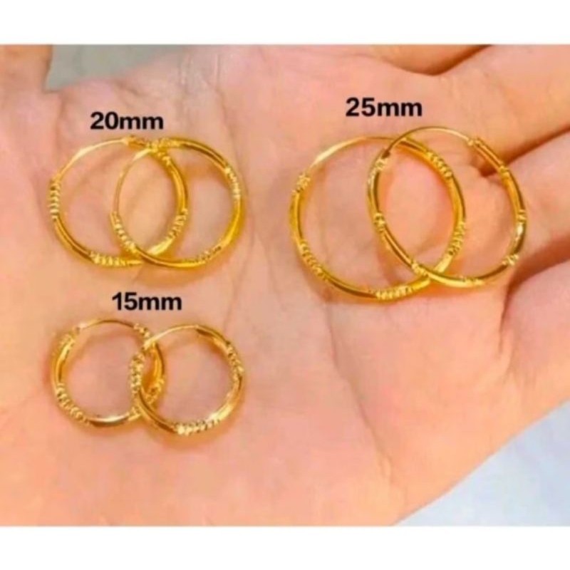 COD PERHIASAN ANTING GIPSY TITANIUM ANTING BULAT WANITA DEWASA  anti karat tidak mudah luntur TERLAR