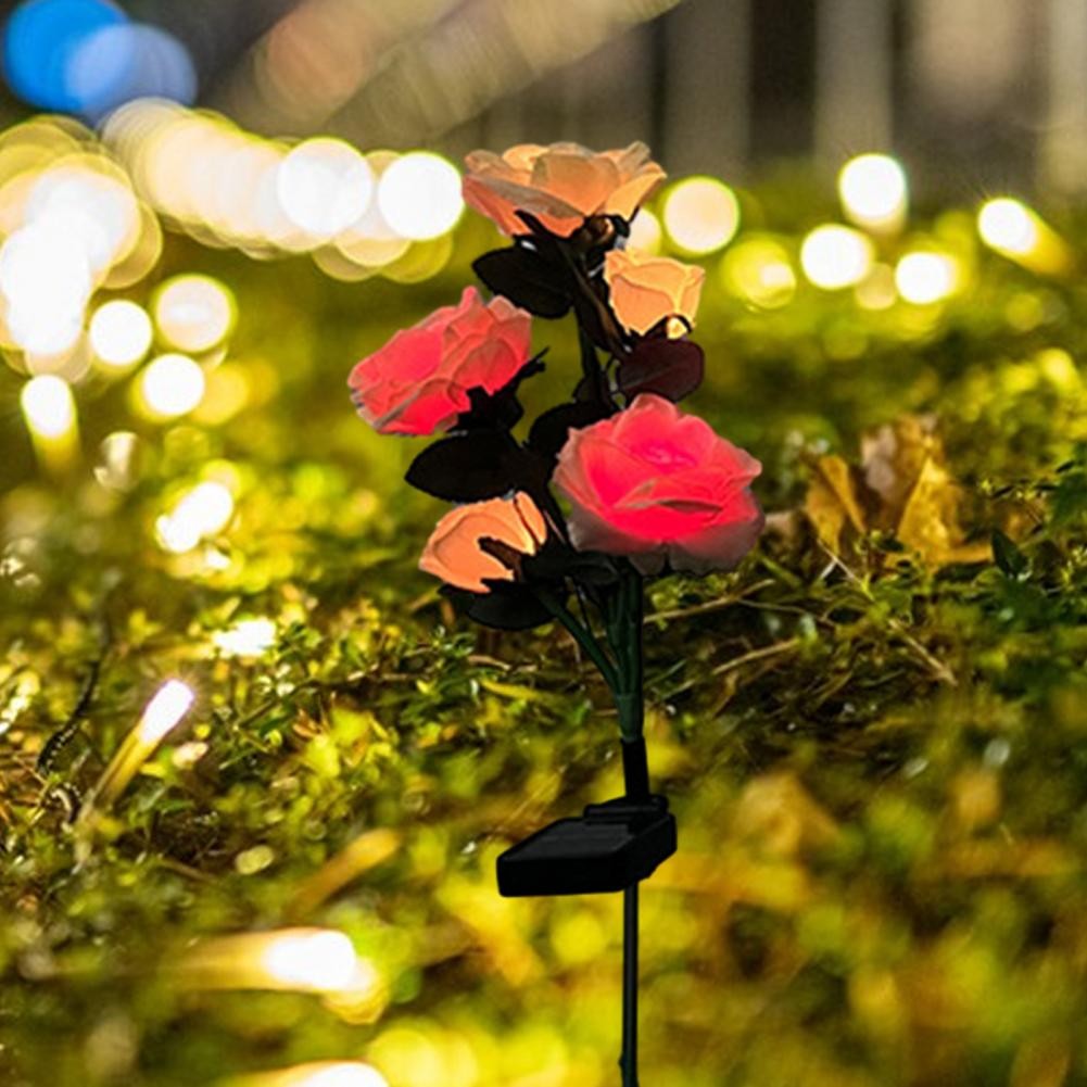 Solar Lights Outdoor Decorative Solar Lights Color Changing Lawn Lamp Waterproof Garden Lights Outdo