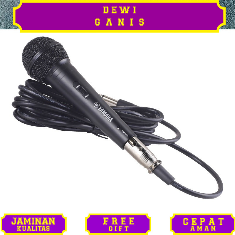 yamaha/original DM-105,wired microphone,mic kabel,microphone kabel,mic karaoke,kabel mik,mikrofon ka