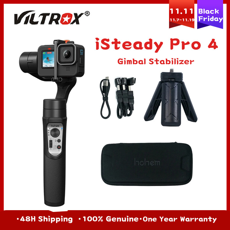 Hohem iSteady Pro 4 Gimbal Stabilizer for Action Camera GoPro 11  3-Axis Handheld Gimbal for Gopro H