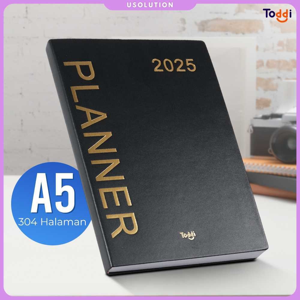 

Toddi Buku Agenda Softcover Monthly Planner Notebook A5 304 Halaman - TD-2025