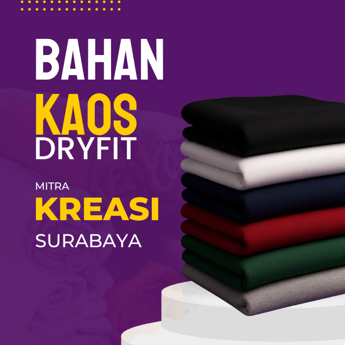 FERNISTYLE Bahan Kain Jersey Dryfit Brazil Hitam - Kain Dryfit Mitra Kreasi