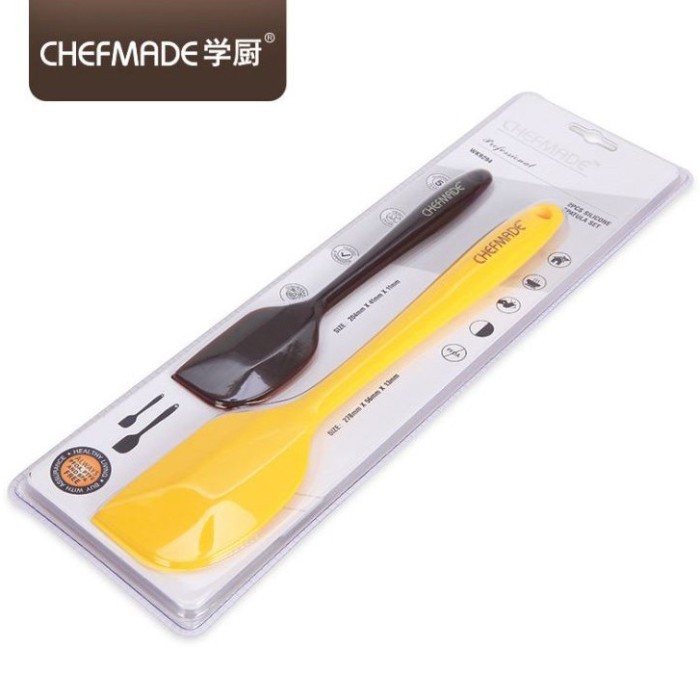 Spatula Silikon Set / 2 pcs Silicone Spatula Set Chefmade - WK9154Murah