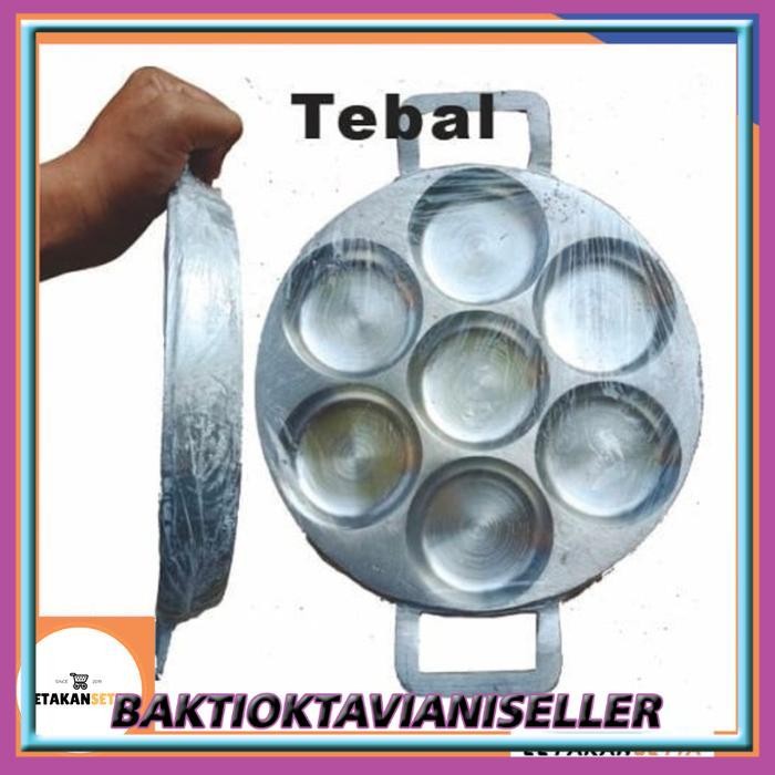 Cetakan Kue Lumpur 7 Lubang Tebal | Cara Bikang | Martabak Mini EDDY