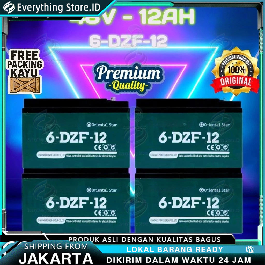 BATERAI SEPEDA LISTRIK / AKI SEPEDA LISTRIK CHILWEE 48V-12AH/6-DZF-12  AKI SEPEDA LISTRIK/BATERAI SE