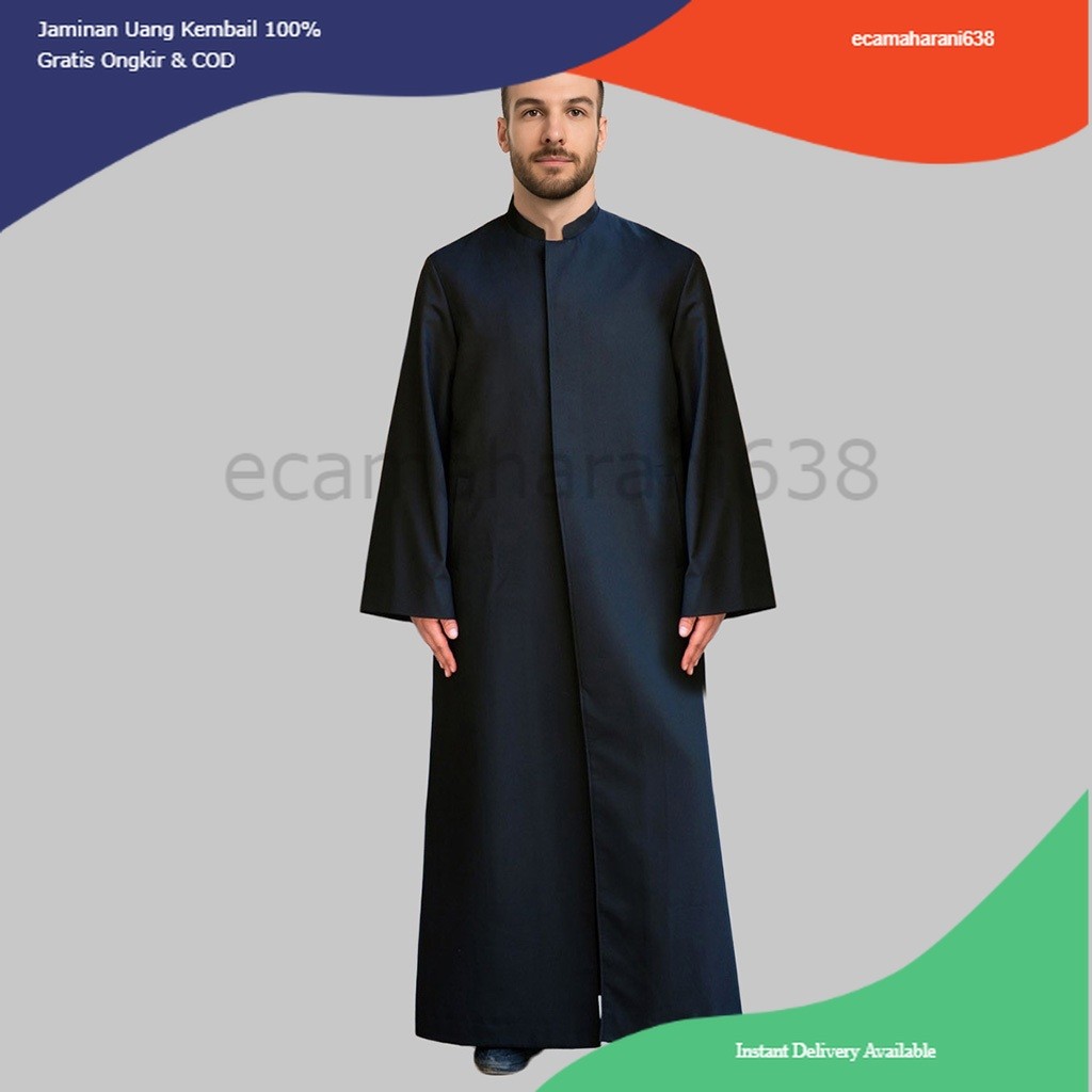 Jubah Pria Toyobo Thobe Jubah Gamis Pria MUslim Al-Mansur Baju Muslim Pria Jubah Pria Thobe Toyobo P