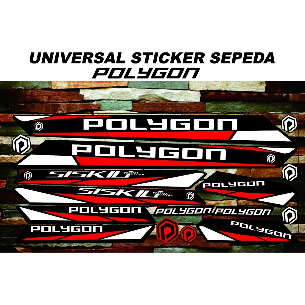 VARIASI STRIPING SEPEDA STRIPING SEPEDA HITAM POLYGON VARIASI STICKER