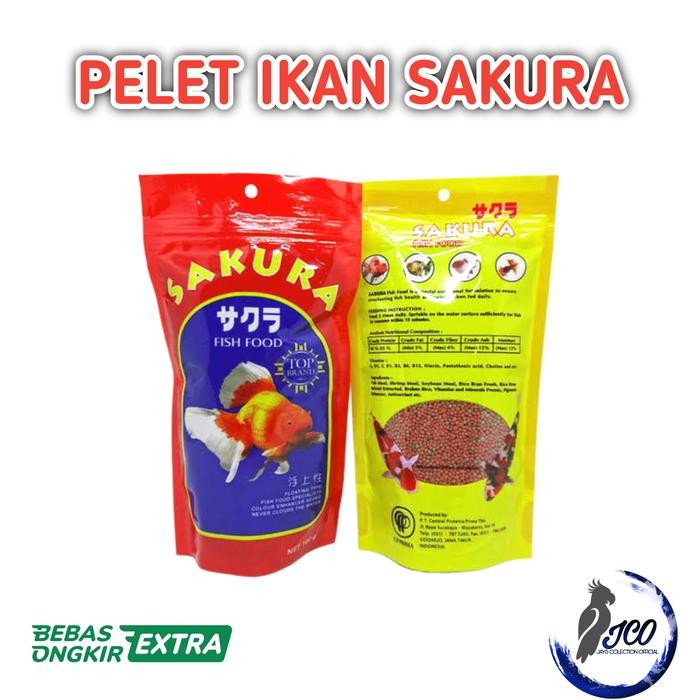 PAKAN MAKANAN IKAN KOI SAKURA KOI PELET SAKURA