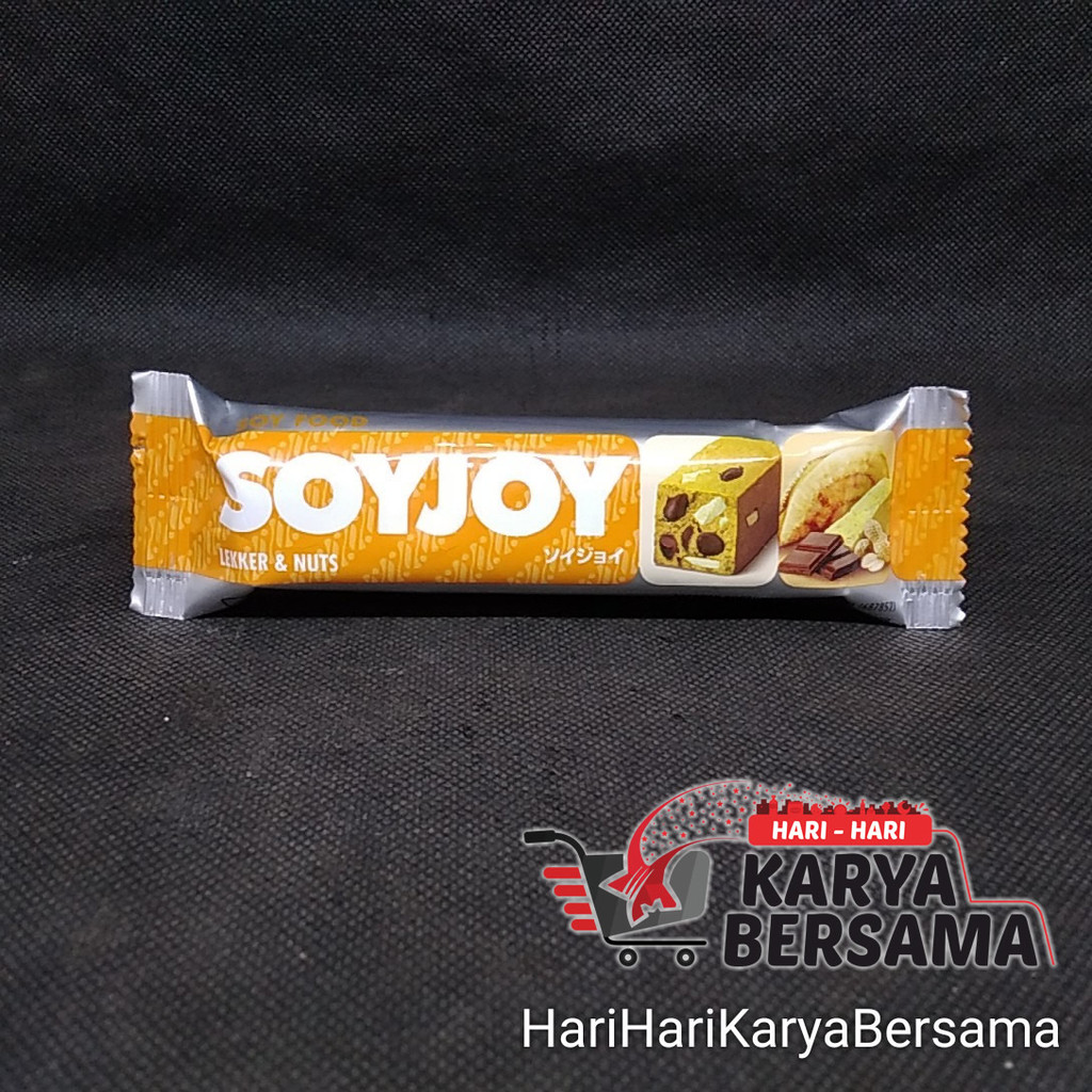 MAKANAN RINGAN SOYJOY SOY JOY LEKKER & NUTS 28GR
