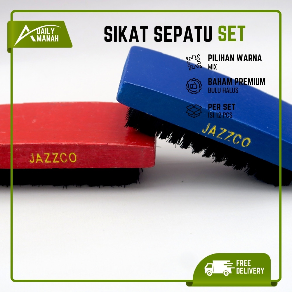 1 Box (12 Pcs) SIKAT SEMIR SEPATU JAZZCO BC-428 - SIKAT SEPATU