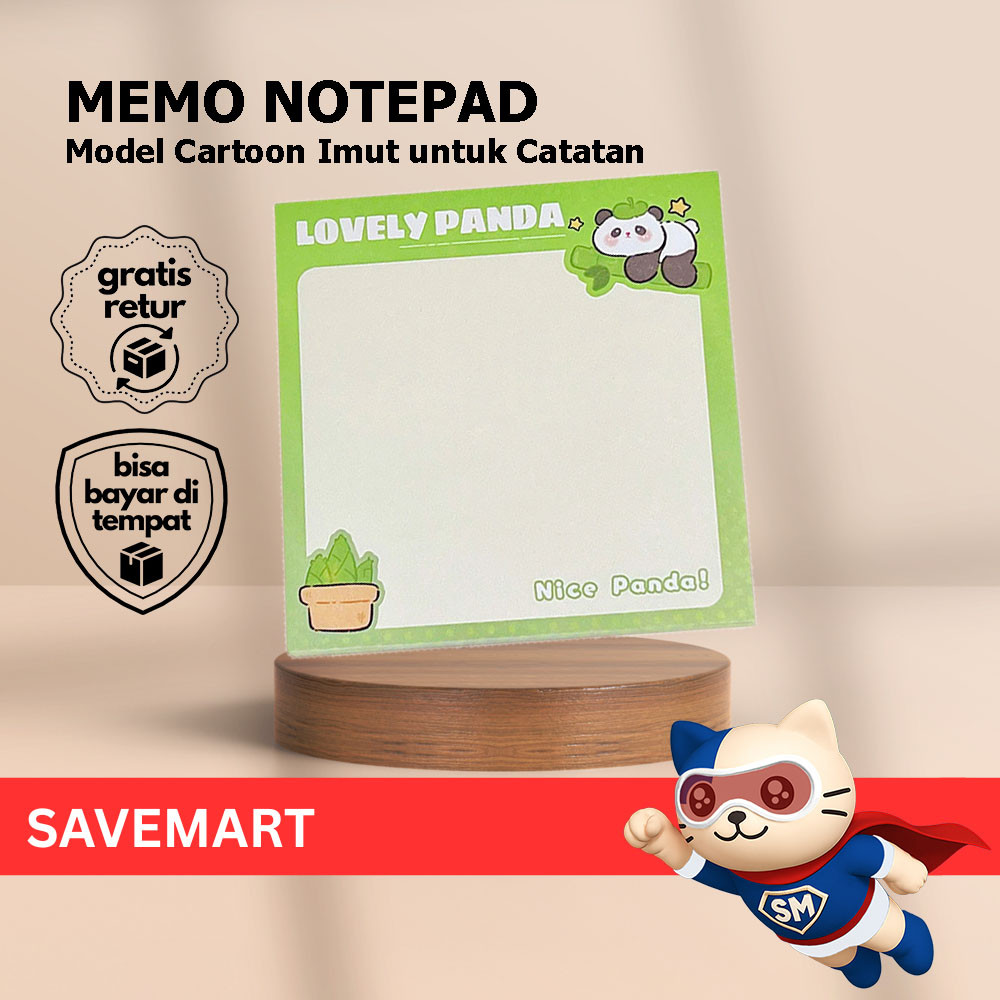 Sticky Notes Desain Unik Karakter Hewan Lucu Sticky Notes Untuk Catatan Planner Sticky Notes Warna C