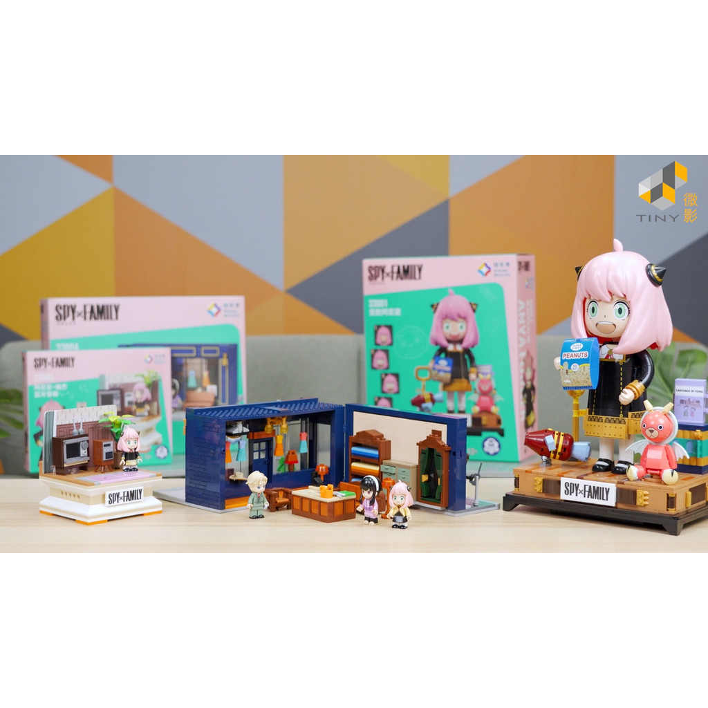 Mainan Block Brick Kalos SPY x FAMILY | Mainan Building Block Spy x Family Anime Series Set Koleksi 