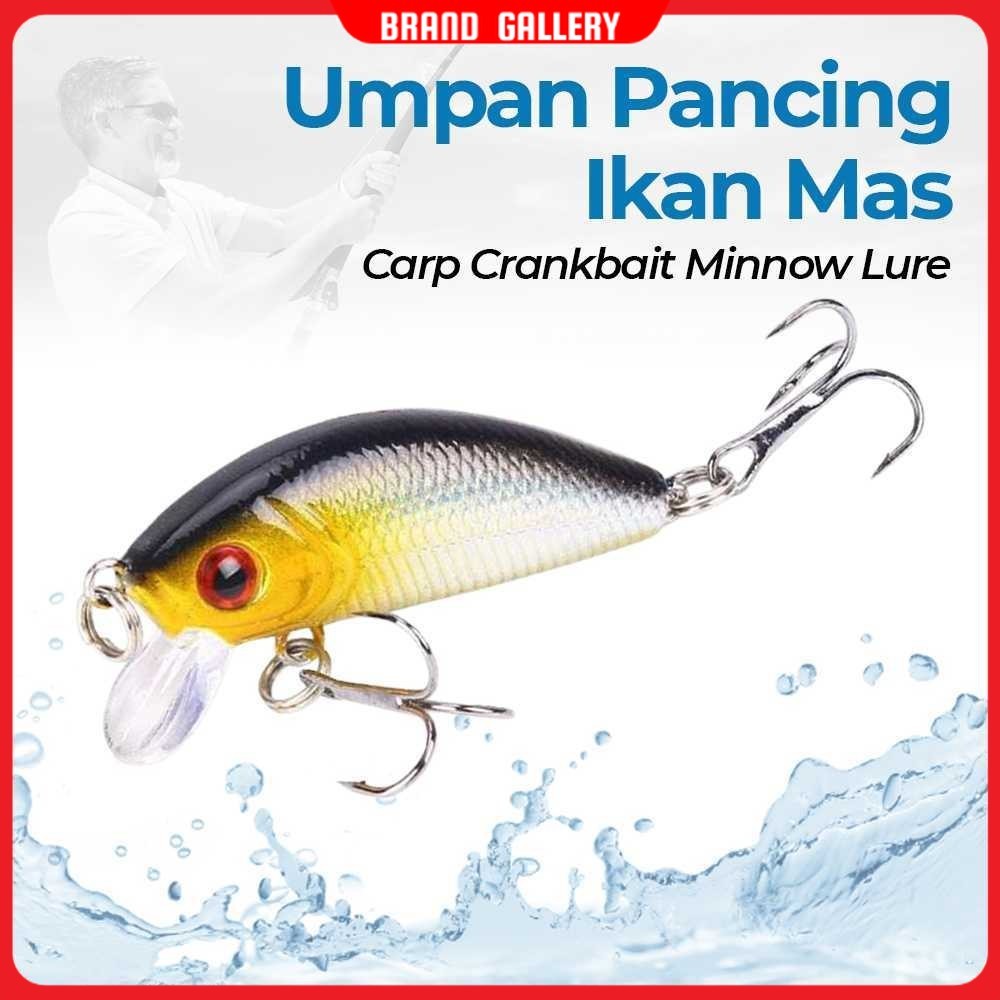 Umpan Pancing Ikan Mas Carp Crankbait Minnow Lure 50mm - LD07