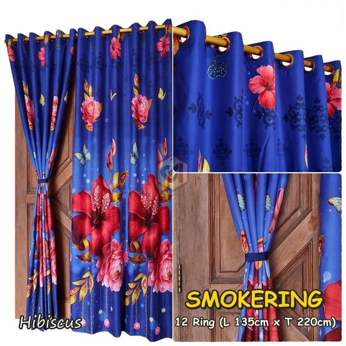 Termurah Gorden Pintu atau Korden Jendela Kamar Tidur dan Ruang Tamu Motif Minimalis Elegan Warna Bi