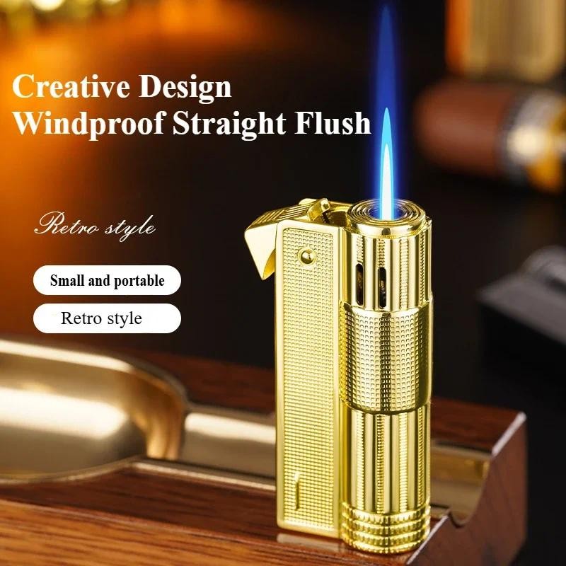Vintage Lighter Light Luxury, Windproof, Press Ignition, Lightweight Metal Body Lighter