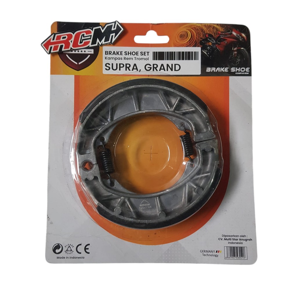 KAMPAS REM SHOE SET BRAKE SDH SAMA PER PIR NYA TROMOL TEROMOL GRAND SUPRA X 125 REVO ABSOLUTE BLADE 