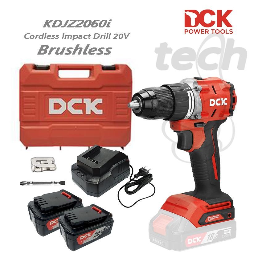 Mesin Bor Tembok Baterai Cordless Impact Drill 20V DCK KDJZ2060i