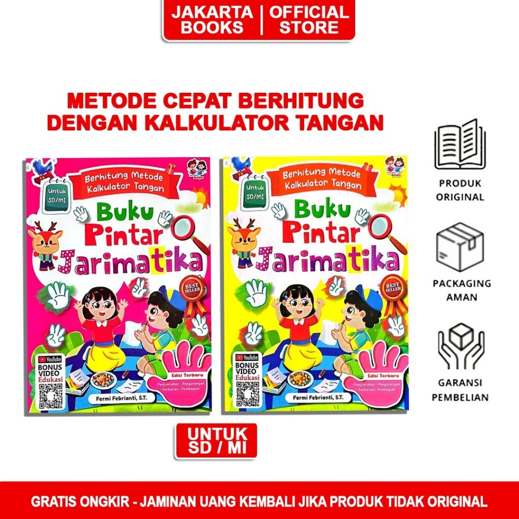 Buku Anak Pintar Jarimatika untuk Anak SD/MI
