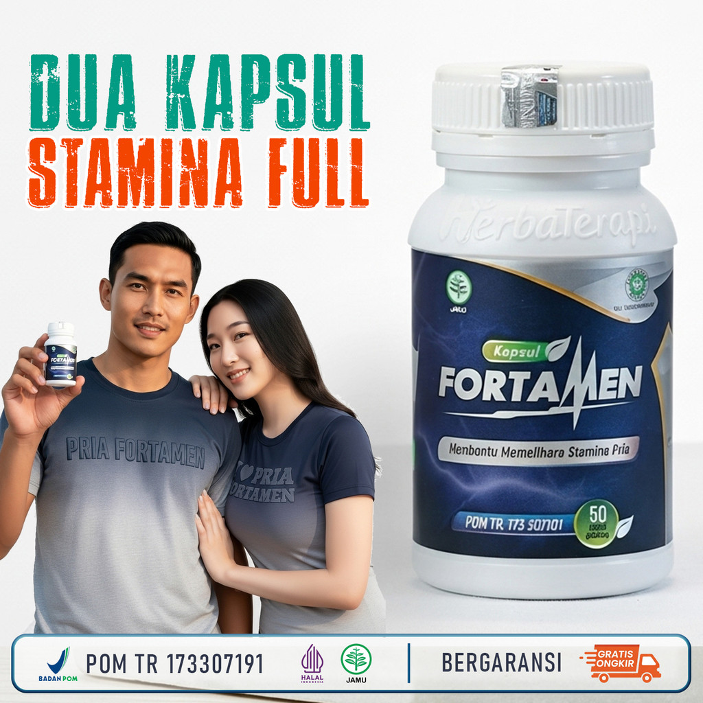 FORTAMEN - 0BAT KUAT PRIA TAHAN LAMA 100%ORIGINAL BPOM AMPUH OBATKUAT TAHAN LAMA PRIA