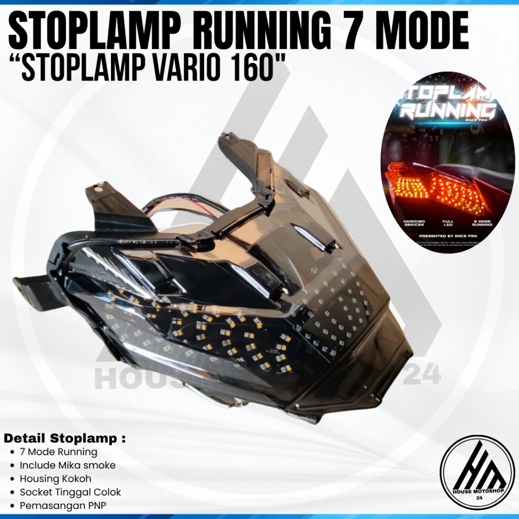 [REVERY] STOPLAMP RUNNING VARIO 160 ABS CBS MODUL STOPLAMP RUNNING VIETNAMPART MIKA SMOKE VARIO 160 
