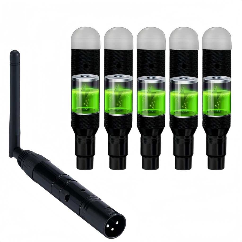 Wireless DMX Receiver Built-in Battery, Dj 2.4G Wireless DMX Receiver DMX512 Transmitter Receivers &
