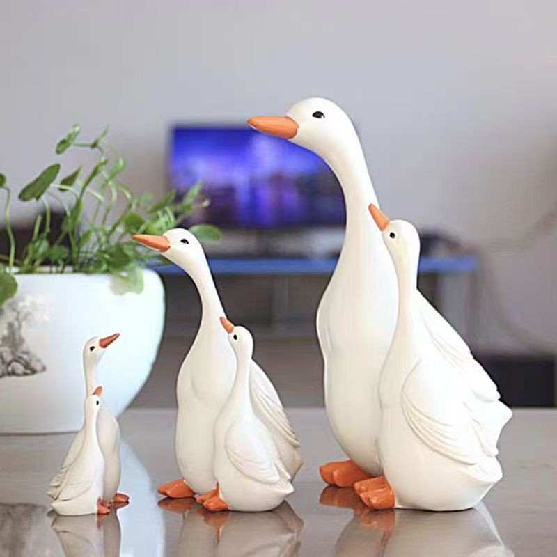 Ornamen Resin Bebek Hiasan Furniture Rak Dan Meja Dekorasi Kretif Ruang Tamu