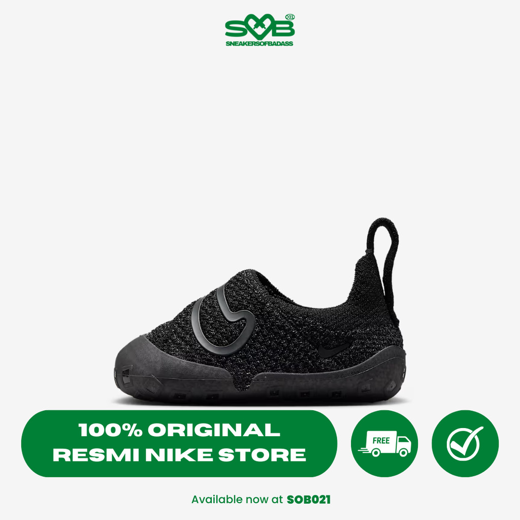 Sepatu Sneakers Nike Baby/Toddler Swoosh 1 Black/Anthracite - FB3244-003
