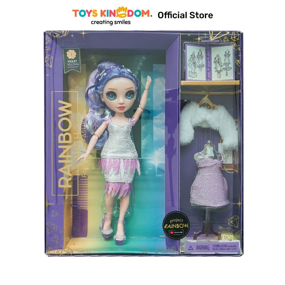 Toys Kingdom Rainbow High Set Boneka Fantastic Fashion Violet 587385Euc Kids Toy Toys Collection Dol