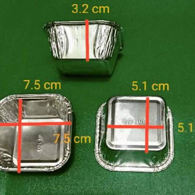 ALUMINIUM TRAY CUP BX-340 - @100pcs - ALUMINIUM FOIL TRAY BX340