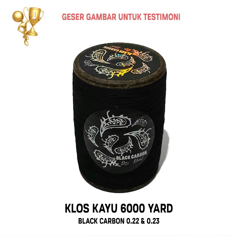 GENAOLSHOP DEKIL Black Carbon Gelasan Matot Senar Mati Tournament