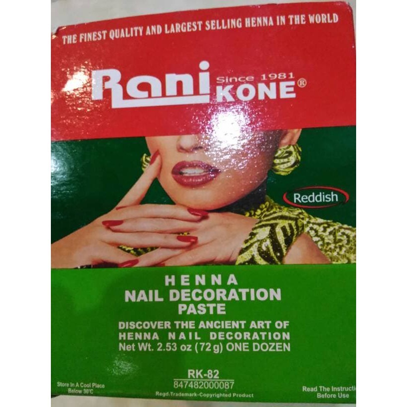 MX [1BOX 72G] RANI KONE HEMXA PALM / NAIL DECORATION PASTE