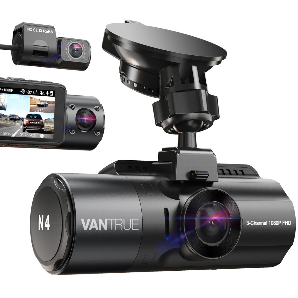 Vantrue N4 DashCam 4K Car Video Recorder Night Vision Car DVR Dashcam Rear View Camera with GPS Car 