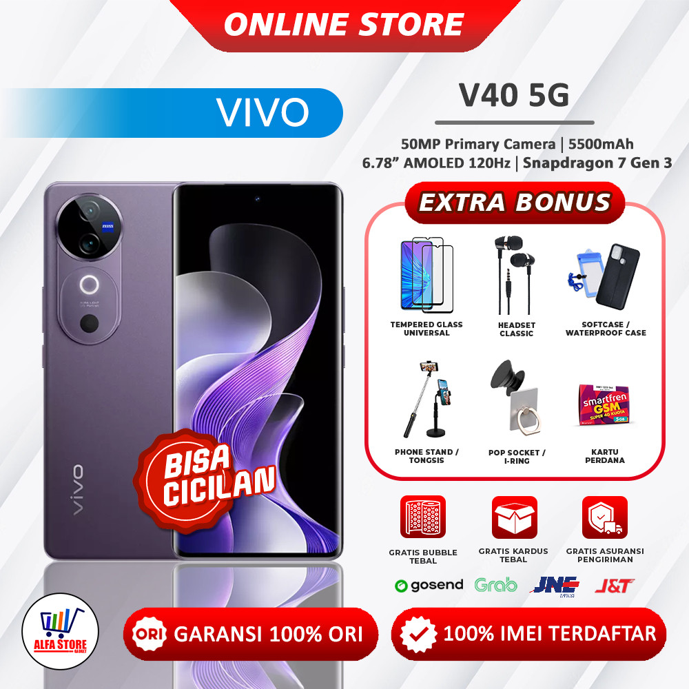 Vivo V40 5G ram 12/512gb ram 12/256GB  vivo v50 5G ram12/512 V50 5G ram 12/256 Garansi Resmi