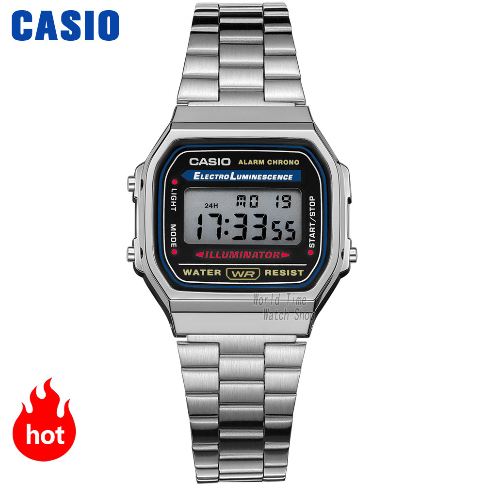 Casio watch silver watch men set brand luxury LED digital Waterproof Quartz men watch Sport military