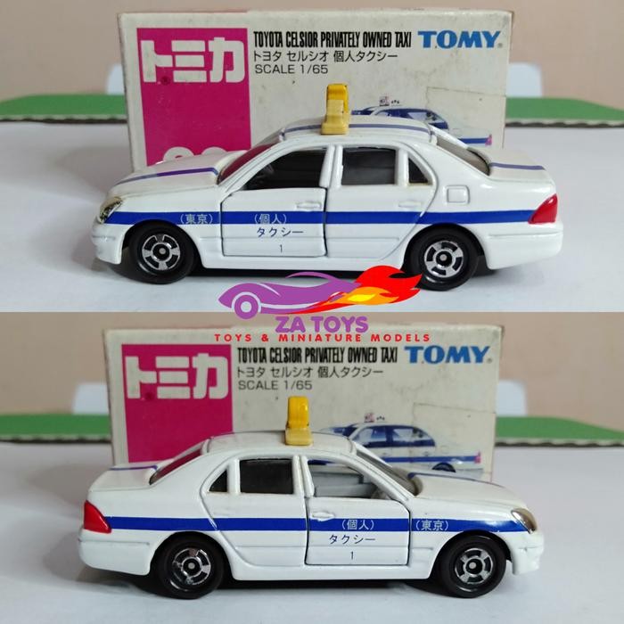 Diecast Toyota Celsior Private Taxi by Tomica Tomy Biru ANS99