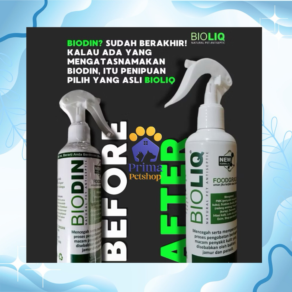 BIODIN BIOLIQ Spray 250ml obat jamur