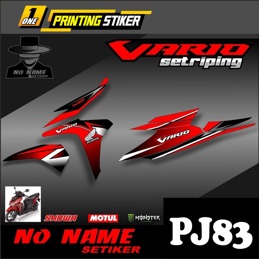 Stiker Striping Vario Techno 125 Fi 2014 Striping Stiker List
