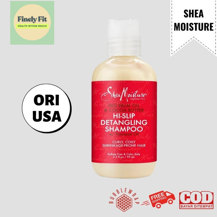 Shea Moisture Red Palm Oil Cocoa Butter Hi-Slip Detangling Shampoo SheaMoisture Original Impor USA